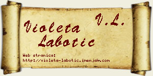 Violeta Labotić vizit kartica